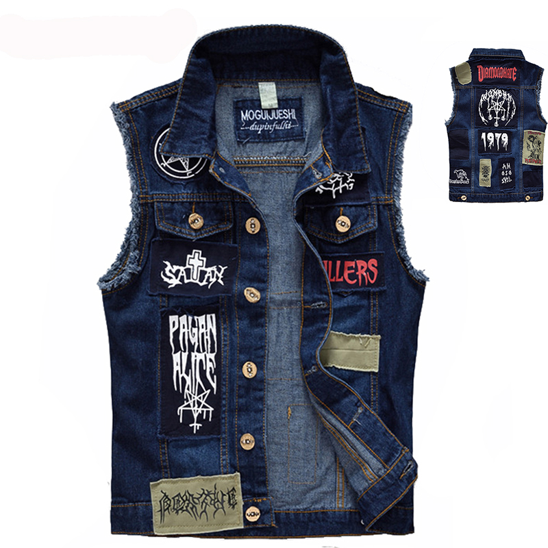 Classic Vintage Men's Jeans Ve - Men'S Fashion Vest With Jeans ulasan dan harga
