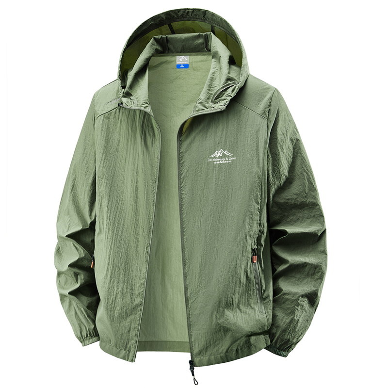 Hooded sunscreen clothing summ - Mens Fashion Bomber Jacket ulasan dan harga