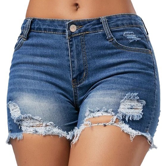 Shorts Women Hole Jeans Short  - Skinny Jeans Ripped ulasan dan harga