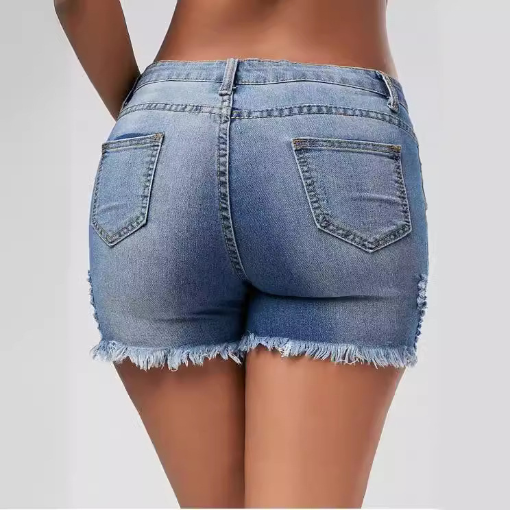 Shorts Women Hole Jeans Short  - Skinny Jeans Ripped ulasan dan harga