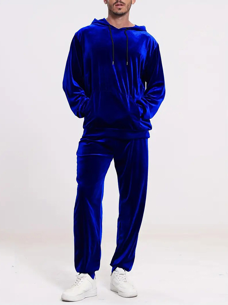 Fashion Solid Color Velvet Two - Mens Fashion Vintage ulasan dan harga
