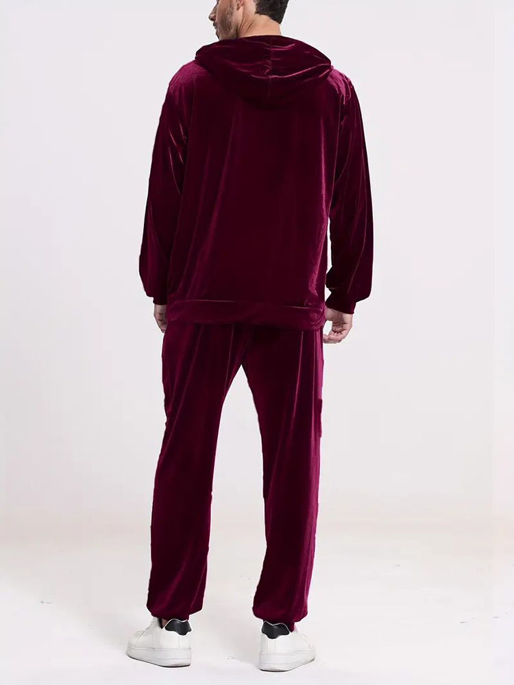 Fashion Solid Color Velvet Two - Mens Fashion Vintage ulasan dan harga