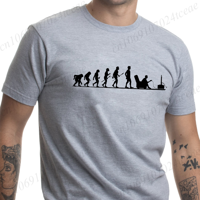 Summer Men's T Shirt Evolution - Men'S Fashion Evolution ulasan dan harga