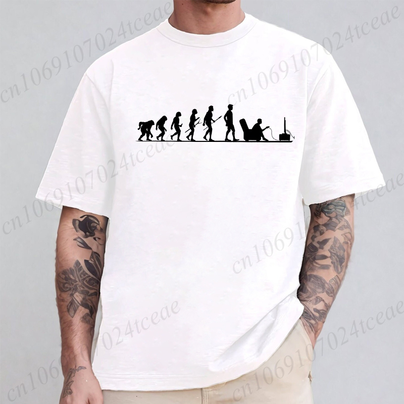 Summer Men's T Shirt Evolution - Men'S Fashion Evolution ulasan dan harga