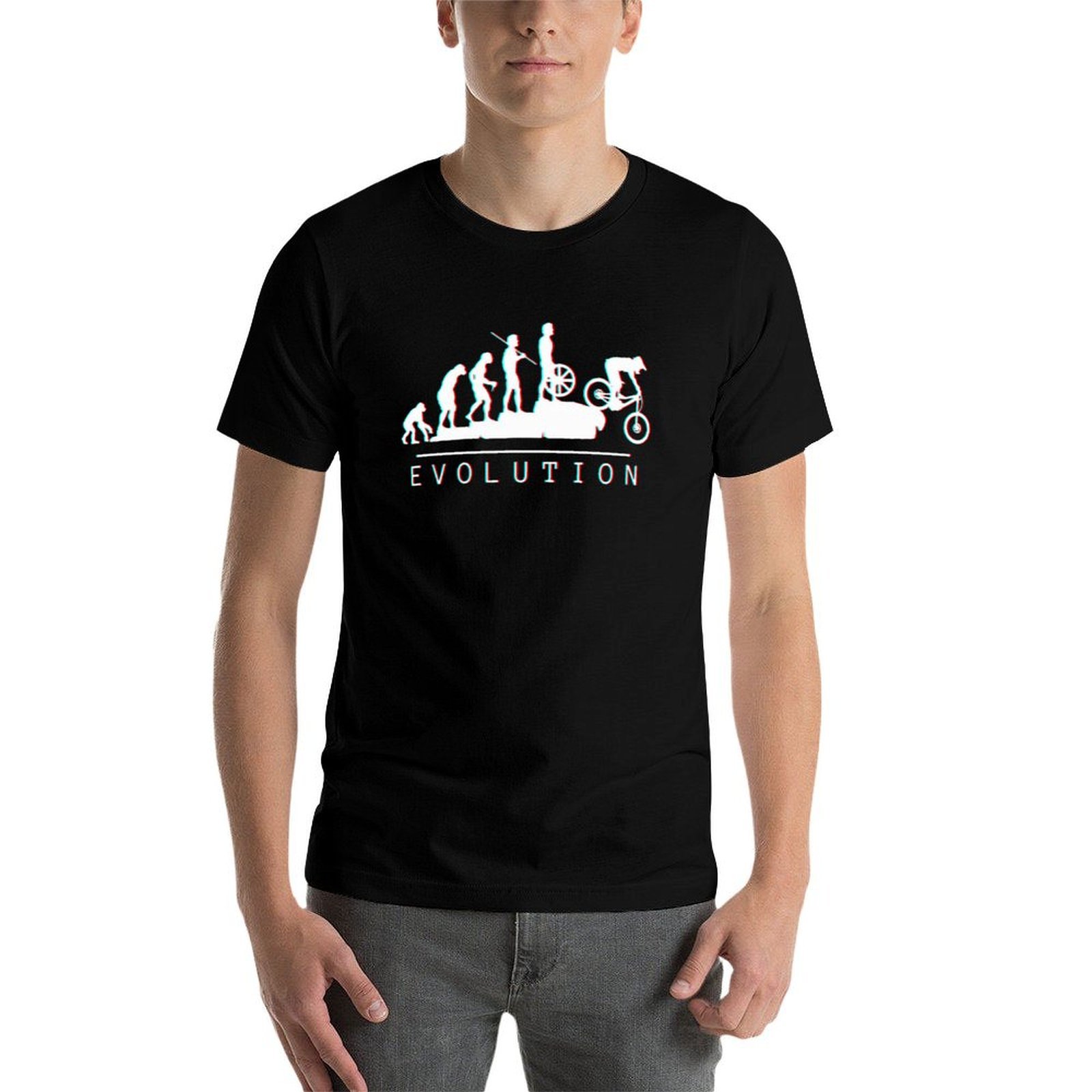 MTB Evolution (White) T-Shirt  - Men'S Fashion Evolution ulasan dan harga