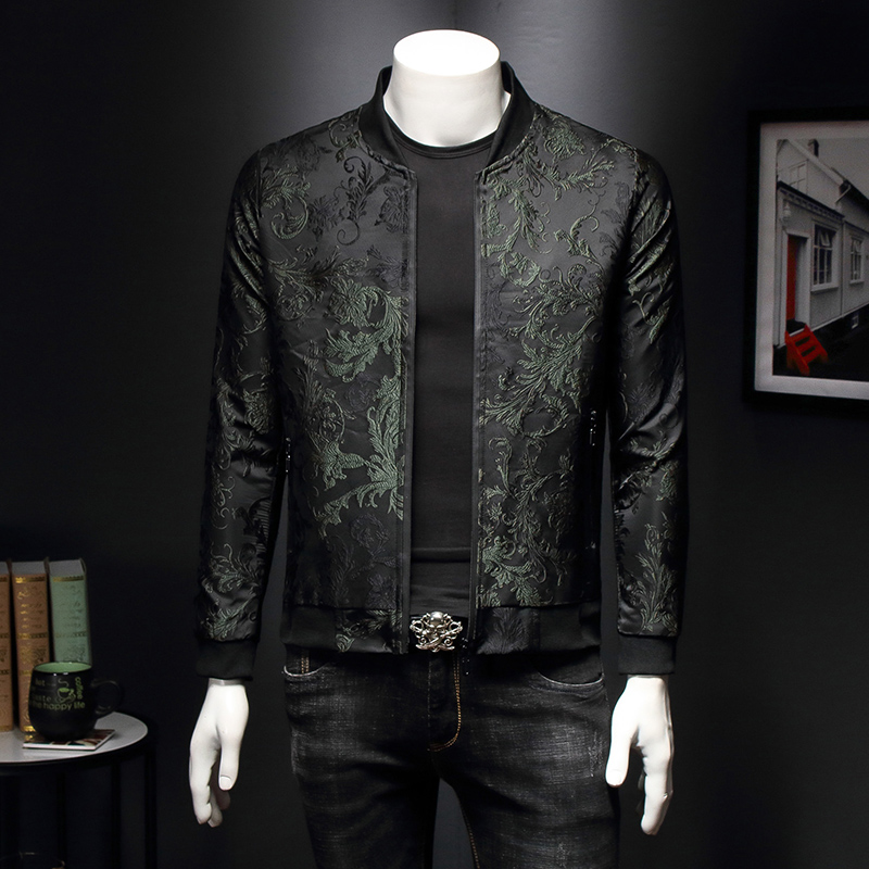 Paisley Pattern Floral Jacket  - Mens Fashion Bomber Jacket ulasan dan harga
