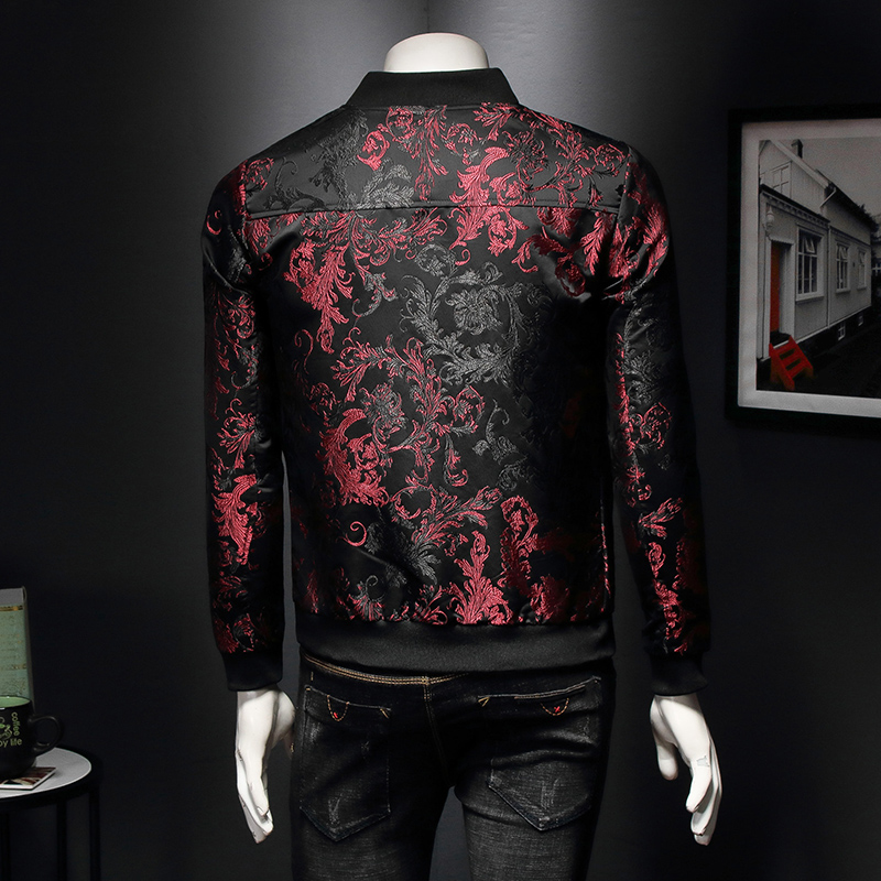 Paisley Pattern Floral Jacket  - Mens Fashion Bomber Jacket ulasan dan harga