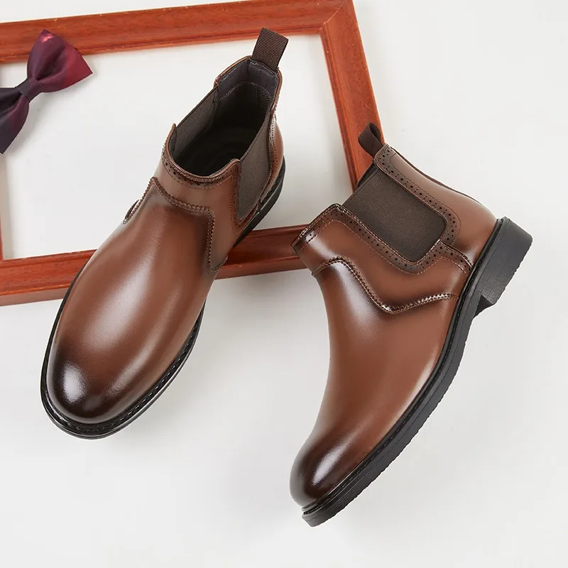Vintage Mens Leather Oxford Bo - Mens Fashion Vintage ulasan dan harga