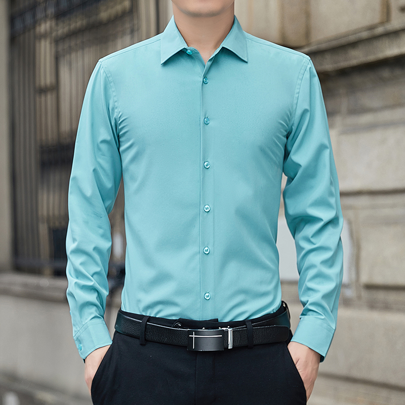 New Plus Size Men Solid Color  - Men'S Fashion Formal ulasan dan harga