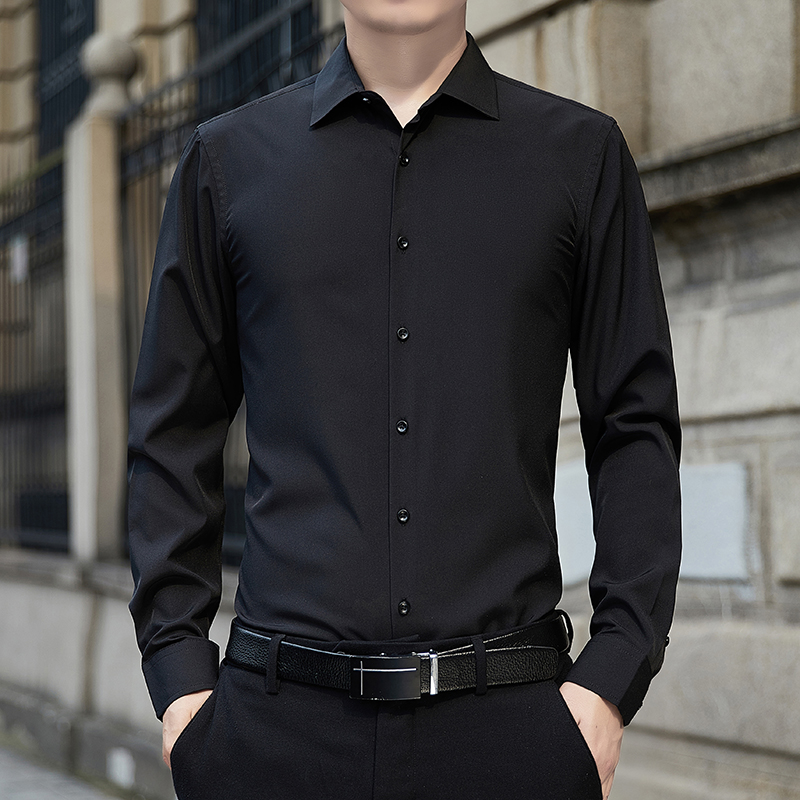 New Plus Size Men Solid Color  - Men'S Fashion Formal ulasan dan harga