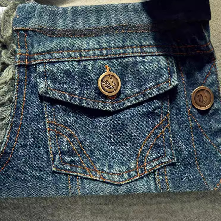 New Fashion Men Ripped Denim W - Men'S Fashion Vest With Jeans ulasan dan harga