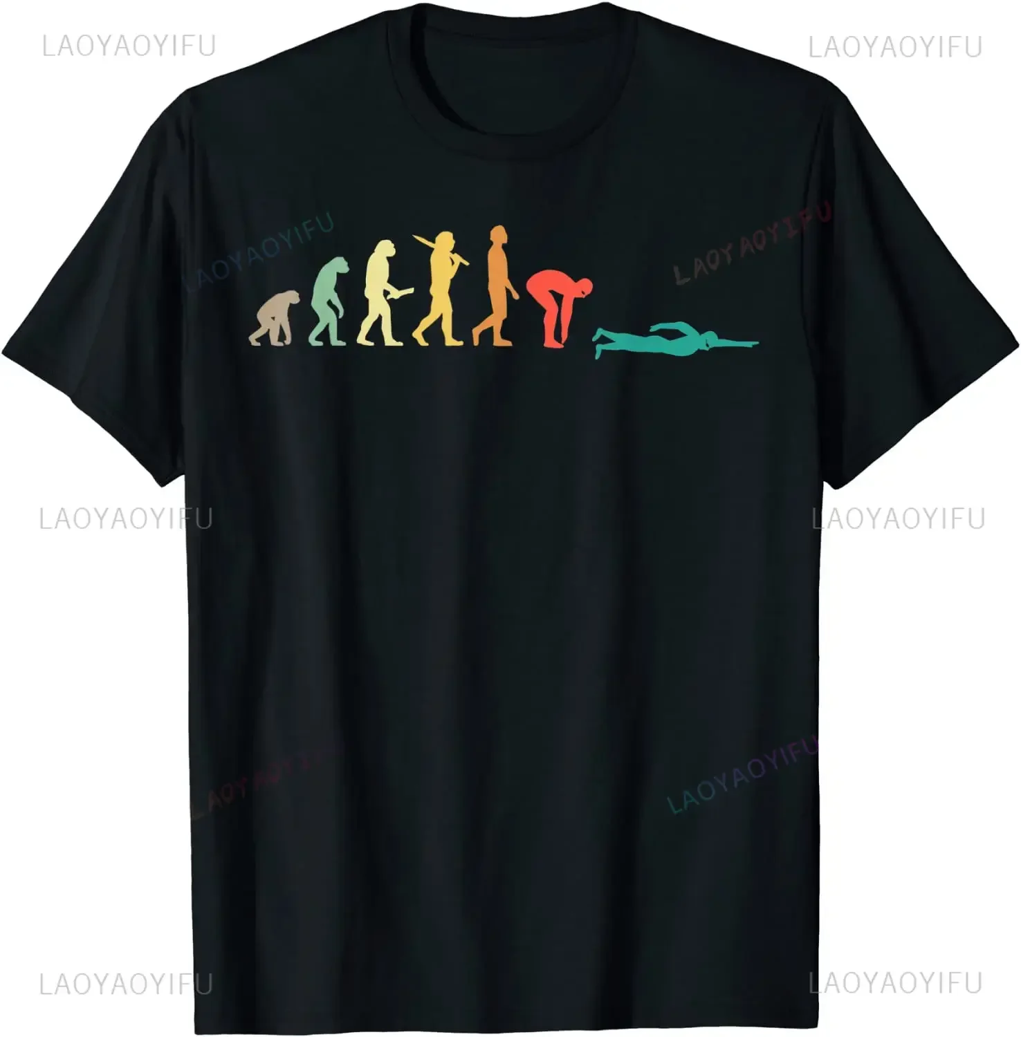 Retro Graphic Swimming Evoluti - Men'S Fashion Evolution ulasan dan harga