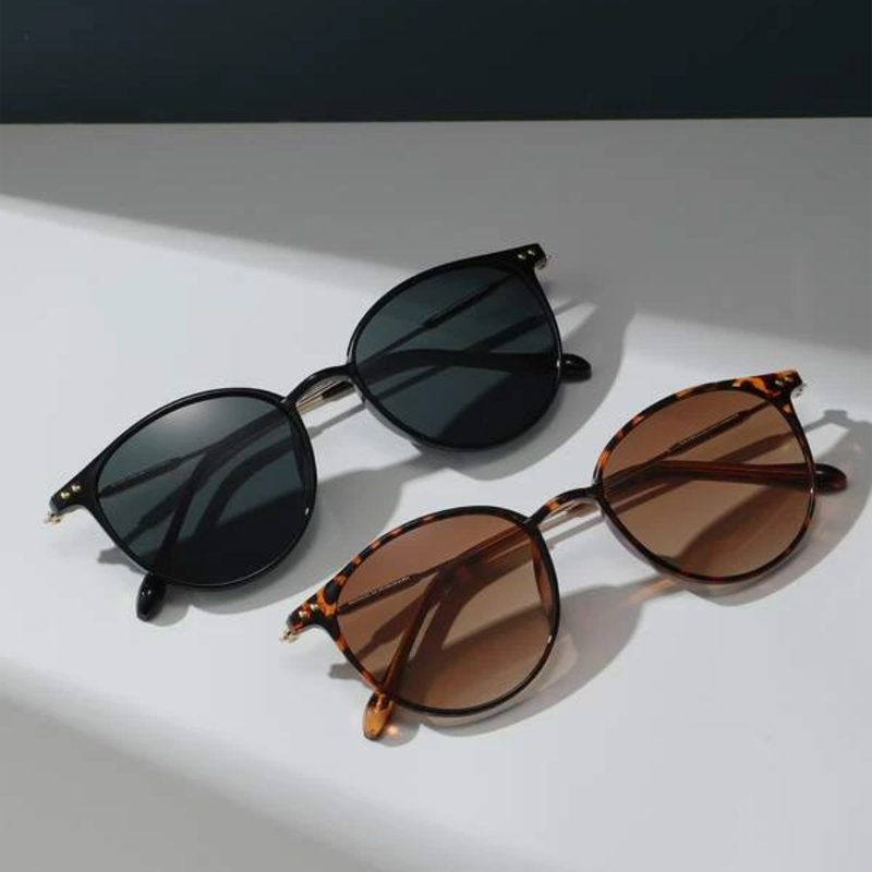 2PCS Women Men Small Round Sun - Men'S Fashion Round Glasses ulasan dan harga
