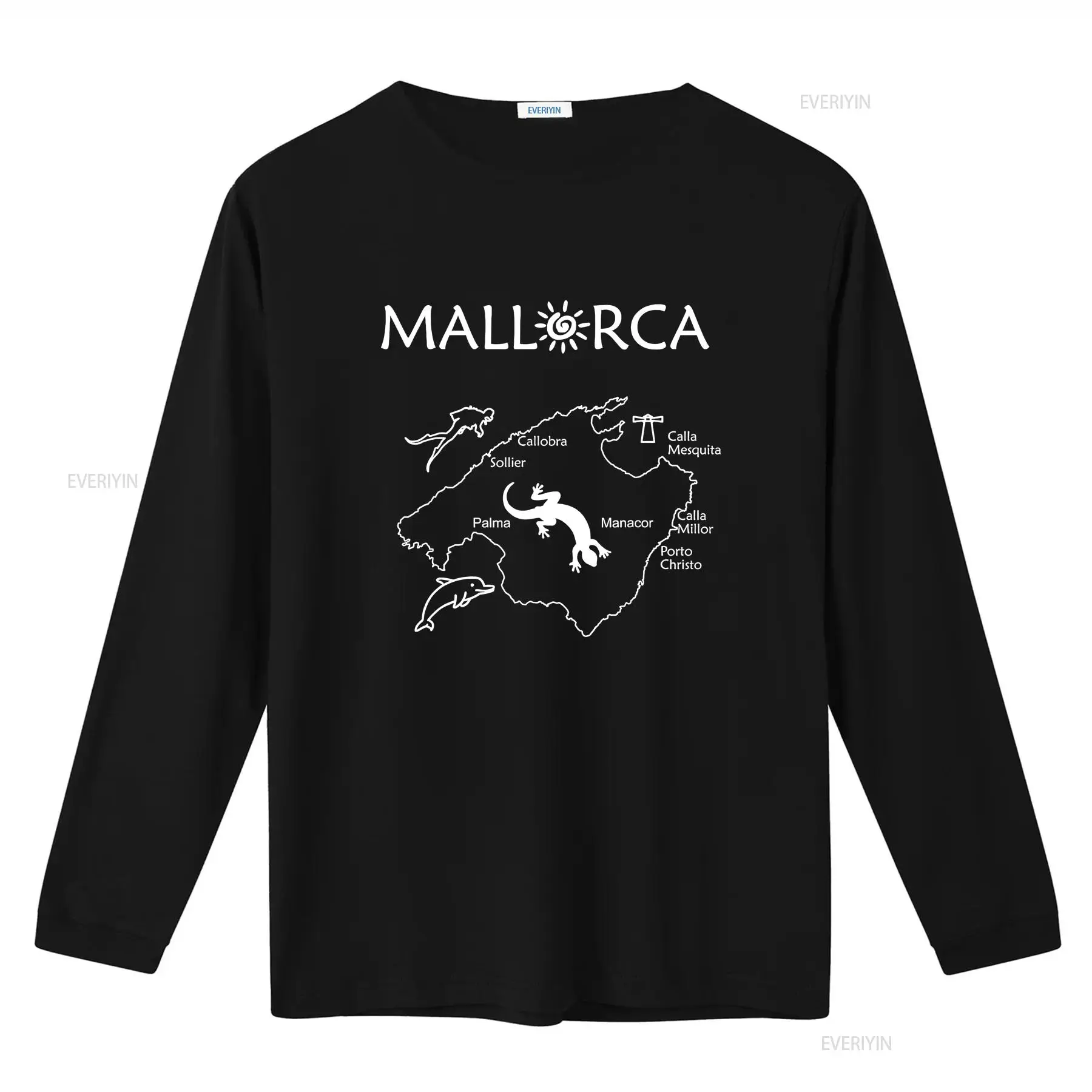 Mallorca Map T Shirt Your trav - Men'S Fashion Guide ulasan dan harga