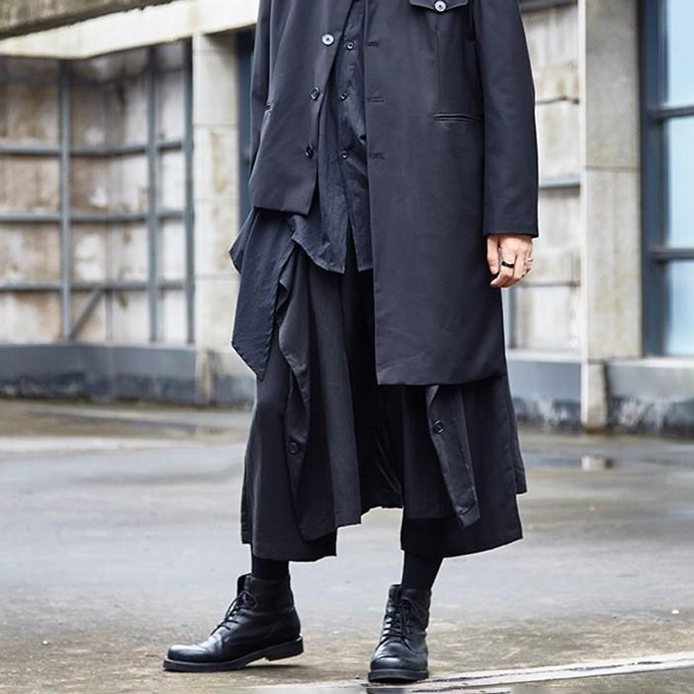 Gothic Dark Pants Y2k Irregula - Mens Fashion Trends 2026 ulasan dan harga