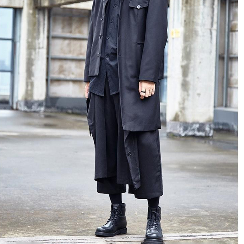 Gothic Dark Pants Y2k Irregula - Mens Fashion Trends 2026 ulasan dan harga