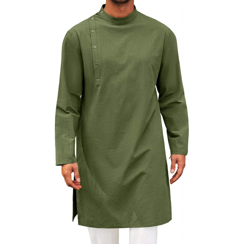 Mens Kaftan Thobe Robe Long Sl - Men'S Fashion Kurta ulasan dan harga