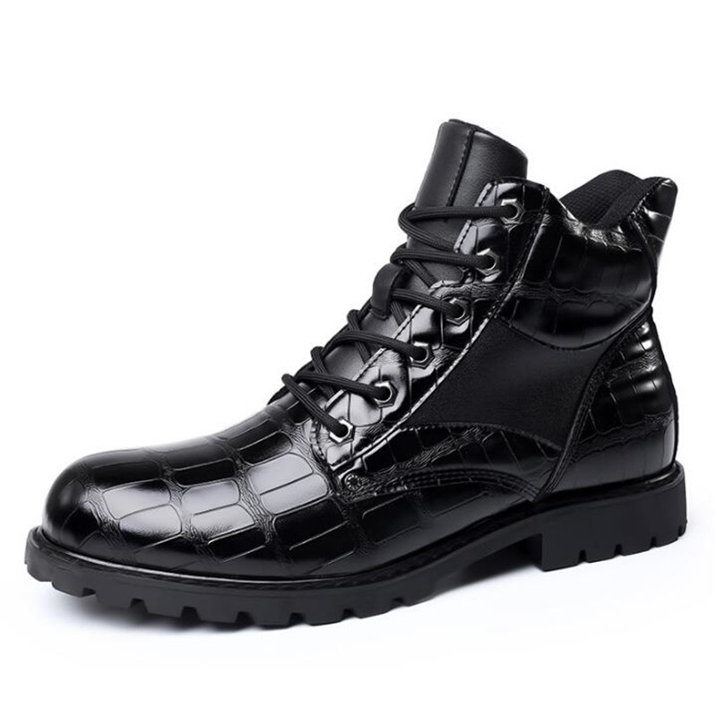 Brand Men Boots Grid Pattern S - Men'S Fashion Luxury Brands ulasan dan harga