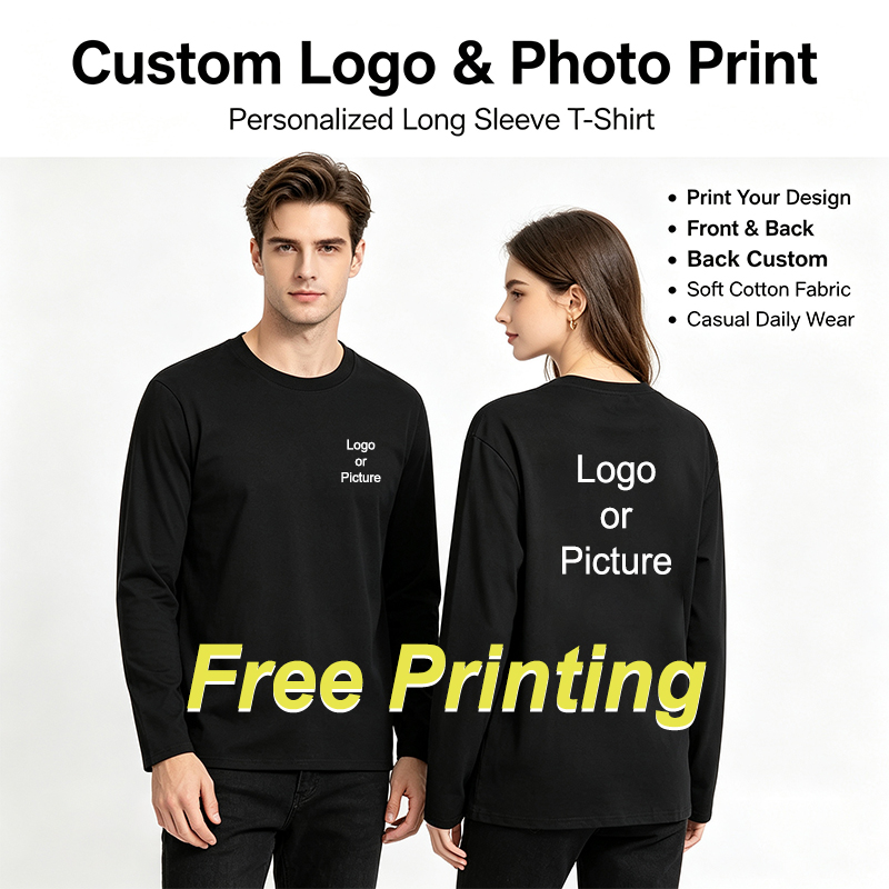 Customized Cotton Long Sleeve  - Queer Men'S Fashion ulasan dan harga