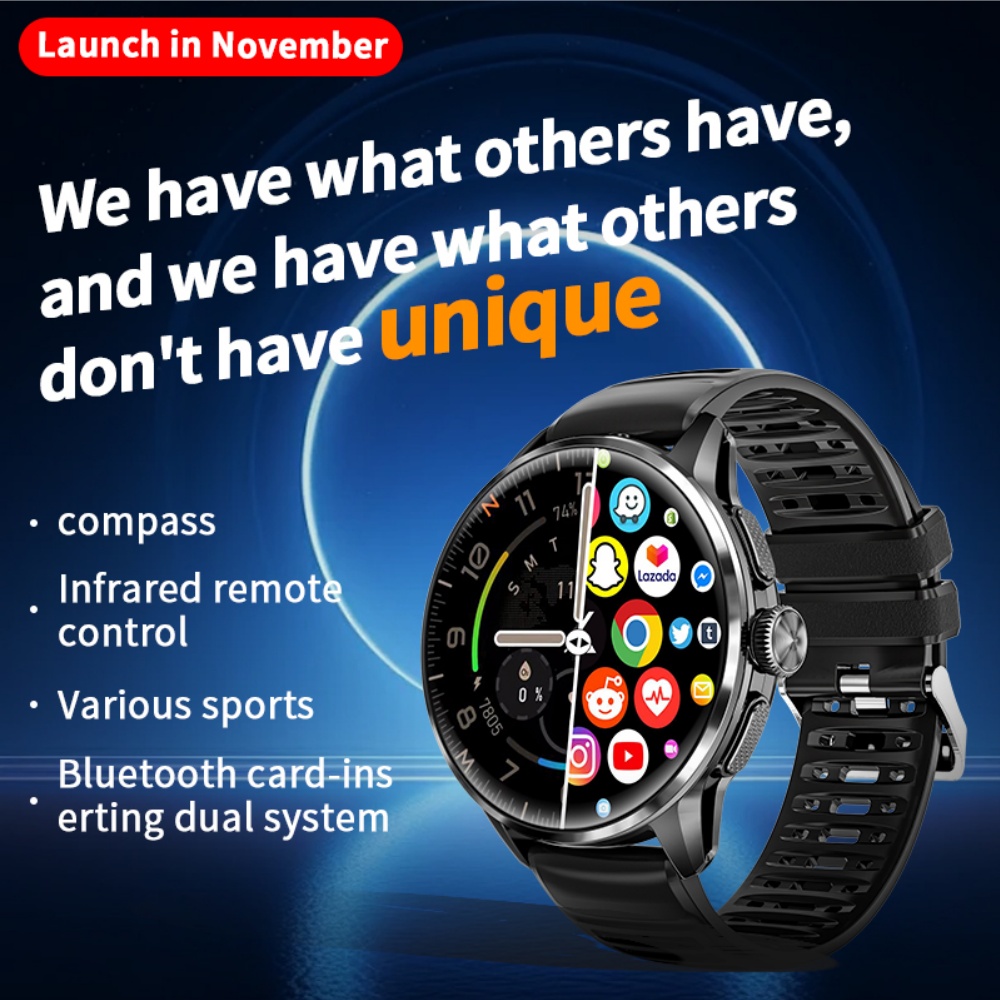 H100 Android Smart Watch 4G/5G - Men'S Fashion App ulasan dan harga