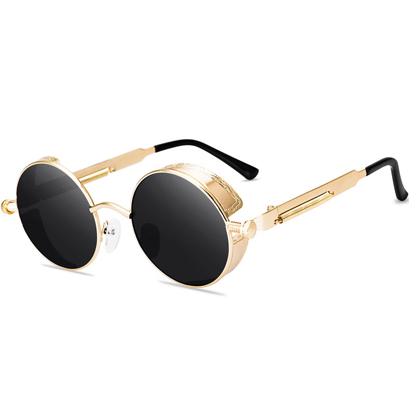 Classic High Quality Steampunk - Men'S Fashion Round Glasses ulasan dan harga