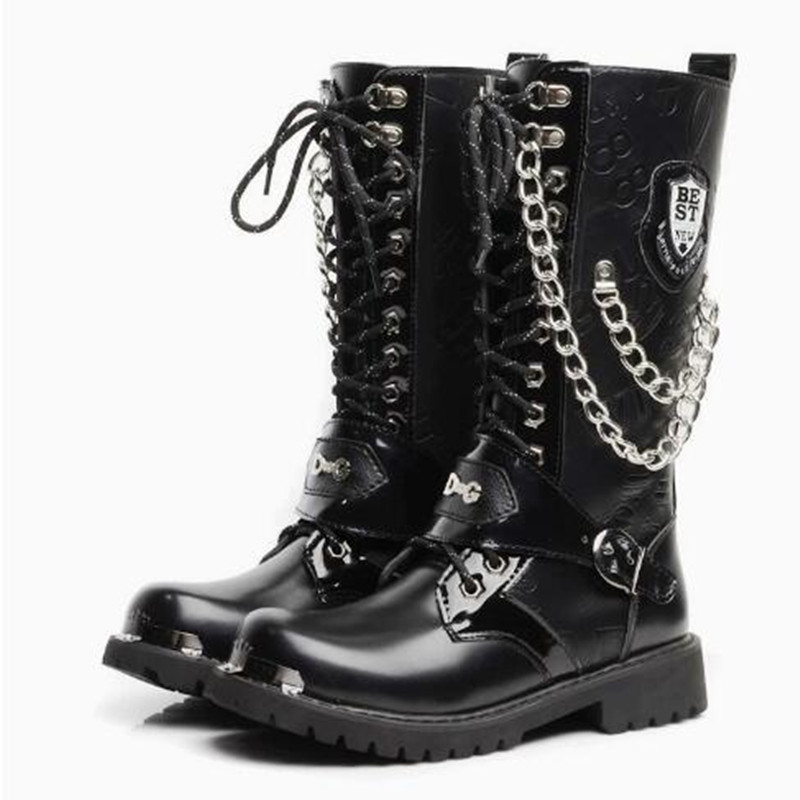 Men Fashion Motorcycle Boots M - Belt Mens Fashion ulasan dan harga