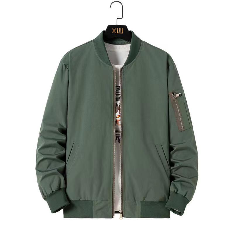 New Arrival Rib Sleeve Cotton  - Mens Fashion Bomber Jacket ulasan dan harga