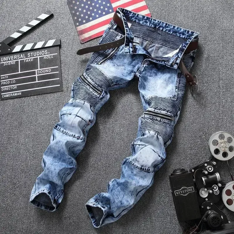 Punk Street Style Ripped Skinn - Skinny Jeans Ripped ulasan dan harga