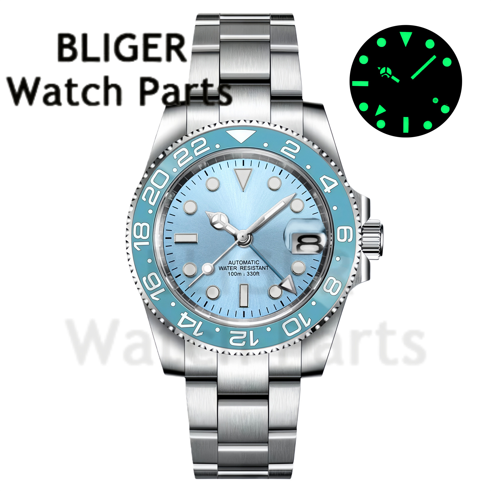 Custom Fashion GMT 40mm Men NH - Men'S Fashion Zone ulasan dan harga