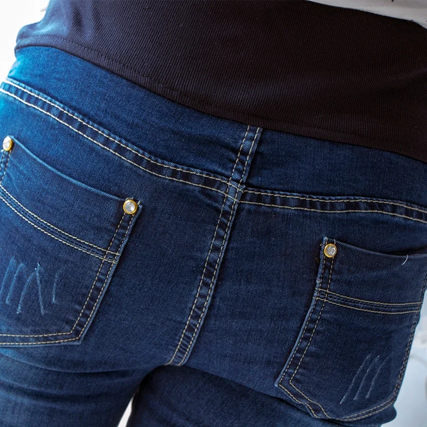 Hot Sale Cotton Denim Maternit - Skinny Jeans Ripped ulasan dan harga